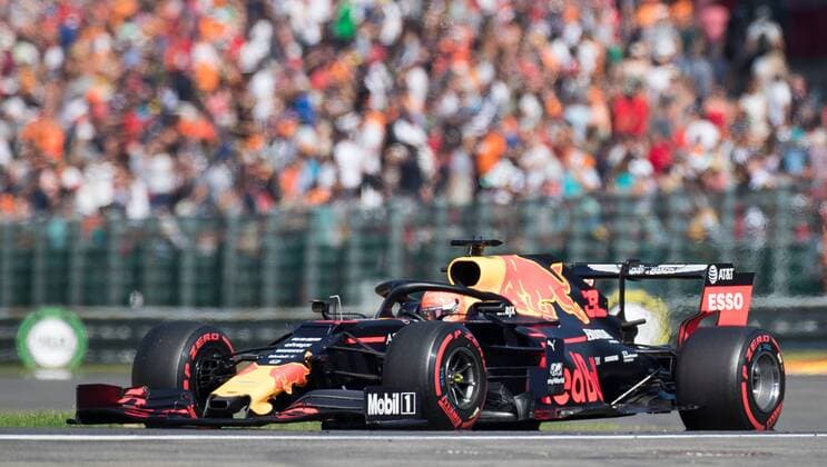 Red Bull s Dutch driver Max Verstappen pictured during the free trial sessions ahead of the Spa-Francorchamps Formula One Grand Prix of Belgium race, in Spa-Francorchamps, Saturday 31 August 2019. BENOITxDOPPAGNE  x05652601x