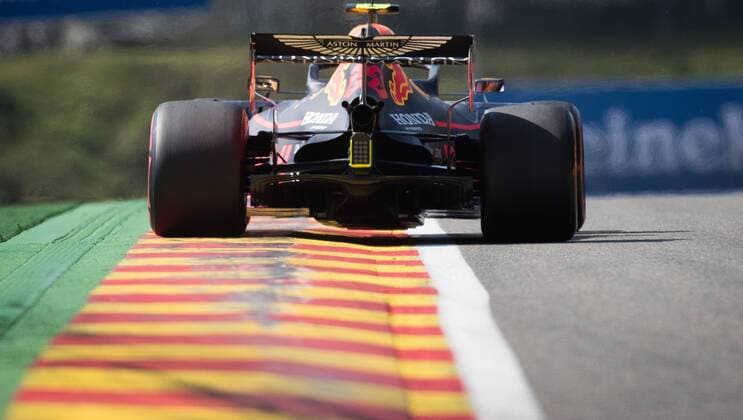 Red Bull s British driver Alexander Albon pictured during the free trial sessions ahead of the Spa-Francorchamps Formula One Grand Prix of Belgium race, in Spa-Francorchamps, Saturday 31 August 2019. BENOITxDOPPAGNE  x05652610x
