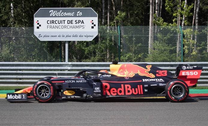 Red Bull s Dutch driver Max Verstappen pictured during the free trial sessions ahead of the Spa-Francorchamps Formula One Grand Prix of Belgium race, in Spa-Francorchamps, Saturday 31 August 2019. BENOITxDOPPAGNE  x05652612x