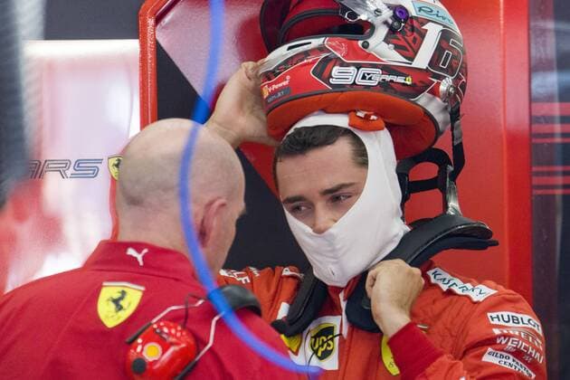 Ferrari s Monegasque driver Charles Leclerc pictured during the free trial sessions ahead of the Spa-Francorchamps Formula One Grand Prix of Belgium race, in Spa-Francorchamps, Saturday 31 August 2019. NICOLASxLAMBERT  x05652567x