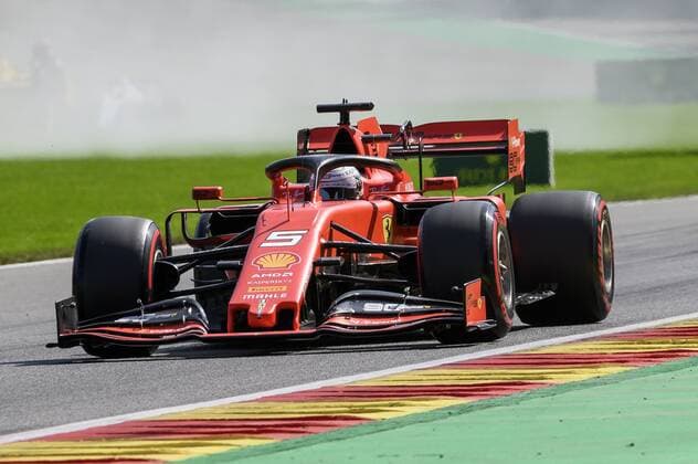 Ferrari s German driver Sebastian Vettel pictured during the qualification sessions ahead of the Spa-Francorchamps Formula One Grand Prix of Belgium race, in Spa-Francorchamps, Friday 30 August 2019. NICOLASxLAMBERT  x05652783x