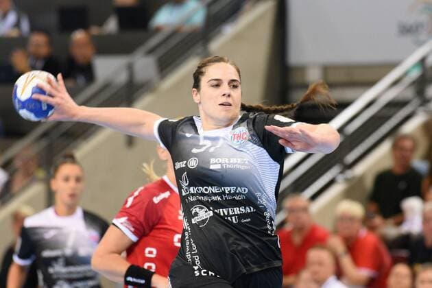 Josefine Huber Thueringer HC 57 DHB, Handbal, Women, HBF , Super Cup , Ludwigsburg, 31 08 2019, Photo TBaur Eibner SG BBM Bietigheim vs. Thueringer HC Ludwigsburg Copyright: xEIBNER TobiasxBaurx EP_TBR