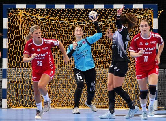 18 05 2019, Germany, Ludwigsburg, Handball 1 Bundesliga Women, Season 2019 2020 HBF Supercup 2019, SG BBM Bietigheim vs. Thuringia HC in goal Ann Cathrin Giegerich