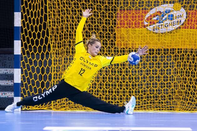 Ludwigsburg, Germany 31 August 2019 HBF Supercup 2019 SG BBM Bietigheim vs. Thueringer HC Torhueterin Dinah Eckerle Bietigheim Ludwigsburg MHP Arena Baden Württemberg Germany