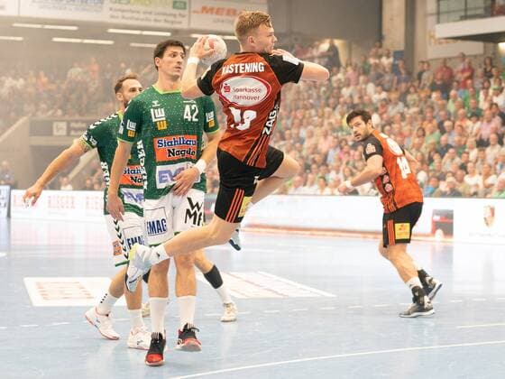 73 Timo Kastening TSV Hannover Burgdorf , Fresh On Goeppingen vs. TSV Hannover Burgdorf, 1 Bundesliga, Handball, Men, 31 08 2019 Fresh On Goeppingen vs. TSV Hannover Burgdorf, 1 Bundesliga, Handball, Men, 31 08 2019 Goeppingen Copyright: xEIBNER Michael_Schmidtx EP_MST