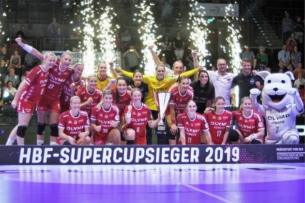 Super Cup Winner SG BBM BIetigheim DHB, Handbal, Women, HBF , Super Cup , Ludwigsburg, 31 08 2019, Photo TBaur Eibner SG BBM Bietigheim vs. Thueringer HC Ludwigsburg Copyright: xEIBNER TobiasxBaurx EP_TBR