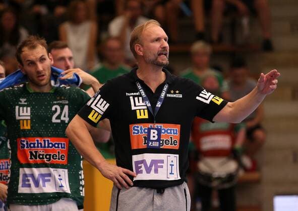 BAU 31 08 2019 Göppingen Handball Frisch Auf Göppingen vs TSV Hannover Burgdorf, coach Hartmut Mayerhoffer Göppingen