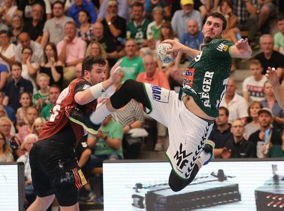 BAU 31 08 2019 Göppingen Handball Fresh On Göppingen vs TSV Hannover Burgdorf, Ivan Sliskovic Göppingen, right