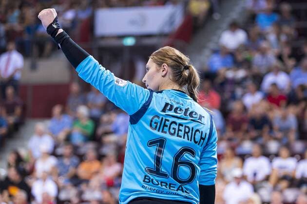 Ludwigsburg, Germany 31 August 2019 HBF Supercup 2019 SG BBM Bietigheim vs. Thueringer HC Ann Cathrin Giegerich Thueringer HC Ludwigsburg MHP Arena Baden Württemberg Germany