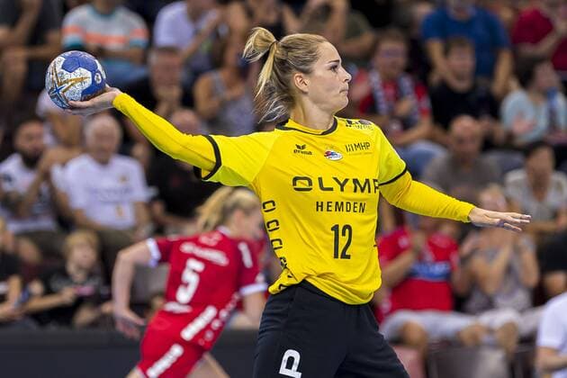 Ludwigsburg, Germany 31 August 2019 HBF Supercup 2019 SG BBM Bietigheim vs. Thueringer HC Torhueterin Dinah Eckerle Bietigheim Ludwigsburg MHP Arena Baden Württemberg Germany