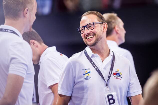 HBF Supercup 2019 SG BBM Bietigheim Thueringer HC Martin Albertsen Trainer SG BBM Bietigheim playing in the HBF Supercup, SG BBM Bietigheim Thueringer HC Bietigheim 31 08 19 Handball HBF Supercup , Bietigheim Baden Wuerttemberg Germany