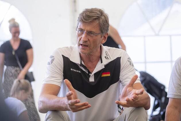 Rene Hecht Press Conference, German Beach Volleyball Championships 2019, 01 09 19 Timmendorfer Strand Schleswig Holstein Germany Copyright: xAgentur54Gradx xJohnxGarvex