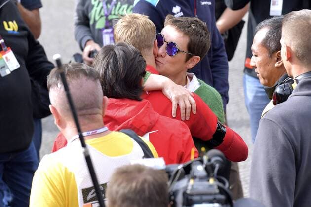 SCHUMACHER Mick with mother and brother with helmet at the commemoration ceremony for the F2 driver HUBERT Anthonie Grand Prix of Belgium in Spa Circuit de Spa Francorchamps on 01 09 2019 in Spa