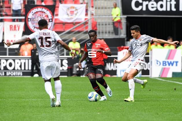 12 JAMES LEA SILIKI (REN) FOOTBALL : Rennes vs Nice - Ligue 1 Conforama - 01 09 2019 FEP Panoramic 