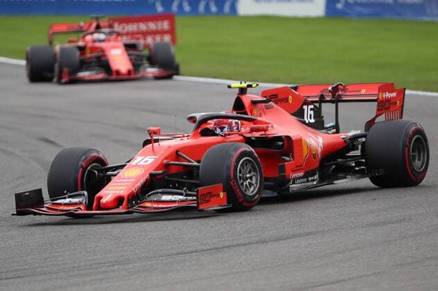 Ferrari s Monegasque driver Charles Leclerc in action at the Spa-Francorchamps Formula One Grand Prix of Belgium race, in Spa-Francorchamps, Sunday 01 September 2019. BENOITxDOPPAGNE  x05653538x