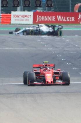 Ferrari s Monegasque driver Charles Leclerc and Mercedes British driver Lewis Hamilton in action at the Spa-Francorchamps Formula One Grand Prix of Belgium race, in Spa-Francorchamps, Sunday 01 September 2019. BENOITxDOPPAGNE  x05653607x