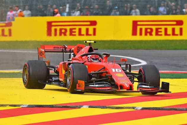 01 09 2019, xekx, Motorsport FIA Formula 1, Grand Prix of Belgium 2019 race emspor, The only mistake in the race of winner, 1 place, Charles Leclerc Ferrari Charles Leclerc Ferrari comes from the track DFL DFB REGULATIONS PROHIBIT ANY USE OF PHOTOGRAPHS as IMAGE SEQUENCES and or QUASI VIDEO Spa eel-fotografie Eberhard Krieger