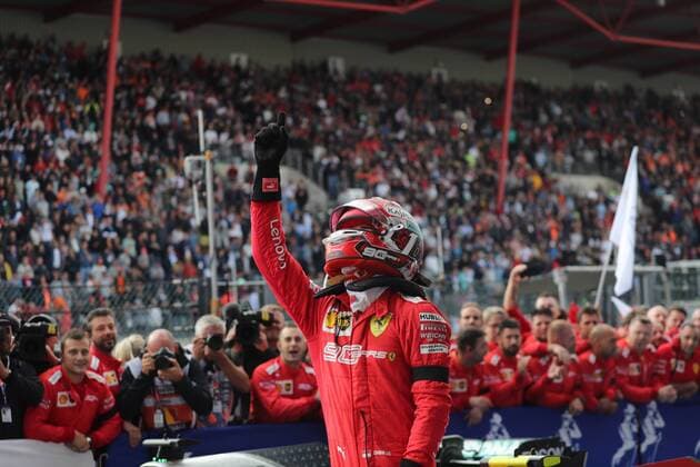 Photo4 LaPresse 01 09 2019 Spa Francorchamps, Belgio Grand Prix Formula One Belgio 2019 In the pic: Charles Leclerc (MON) Scuderia Ferrari SF90  Copyright: xPhoto4 LaPressex