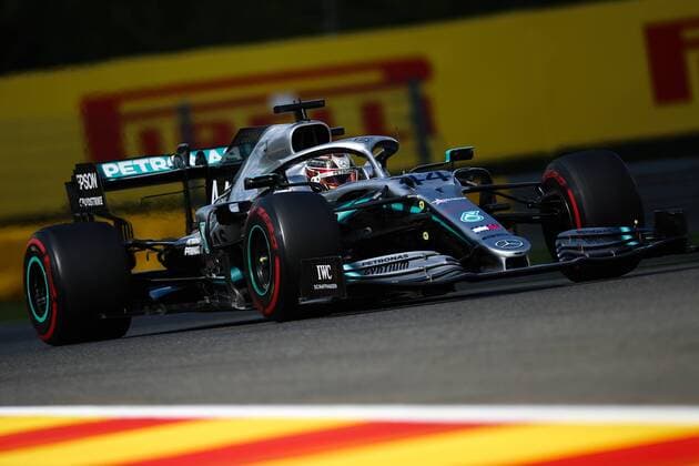 (190902) -- SPA-FRANCORCHAMPS, Sept. 2, 2019 -- Lewis Hamilton of Mercedes drives during the Formula 1 Belgian Grand Prix at Spa-Francorchamps Circuit, Belgium, Sept. 1, 2019. ) (SP)BELGIUM-SPA-FRANCORCHAMPS-F1-BELGIAN GRAND PRIX ZhengxHuansong 