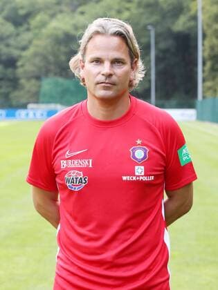 Team Presentation Erz Aue Football 2 Bundesliga Co Coach Sascha Franz FC Erzgebirge Aue 2 Bundesliga, Portrait Date 2019 2020 , Aue, 26 08 2019, Erzgebirgsstadion, Football ,