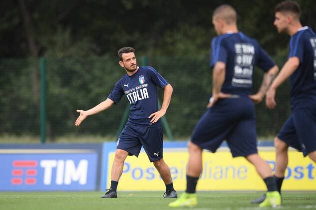 Photo Massimo Paolone LaPresse September 2, 2019 Casteldebole (Bologna), Italy soccer Italy Meeting - European Championship, EM, Europameisterschaft Qualification 2020 - technical center Isokinetic In the pic: Alesssandro FLORENZI during the training  Copyright: xMassimoxPaolone LaPressex