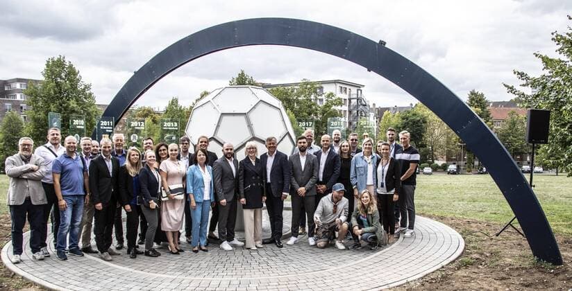 Inauguration of the 10 Stele at the Ball of Fame Handball Final 4 Lanxess Arena Cologne Germany Date 03 09 2019 Group Photo