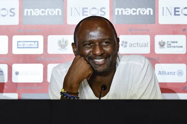 Patrick Vieira (Entraineur de l OGC Nice) FOOTBALL : Conference de presentation de Stanley Nsoki - Nice - 03 09 2019 NorbertScanella PanoramiC 