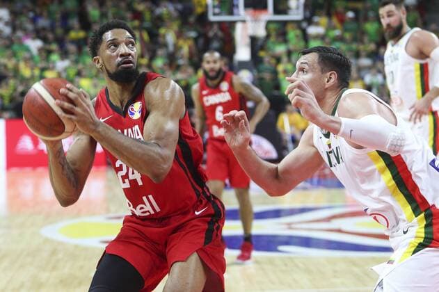 DONGGUAN, CHINA - SEPTEMBER 03: Khem Birch 24 of Canada handles the ball during FIBA WM World Cup 2019 Group H match between Lithuania and Canada at Dongguan Basketball Centre on September 3, 2019 in Dongguan, Guangdong Province of China.  Copyright: xVCGx CFP111244090234 