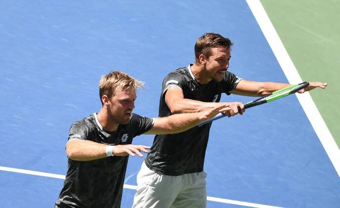 US OPEN 2019 Mens Double Quarter Final Kevin Krawietz , Germany and Andreas Mies , Germany