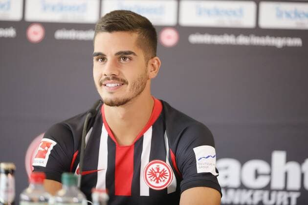 04 09 2019 Frankfurt am Main, Commerzbankarena Season 2019 2020, 1 Bundesliga, Eintracht Frankfurt SGE presents newcomer Andre Silva Andre Miguel Valente da Silva emspor, DFL regulations prohibit any use of photographs as image sequences and or quasi video