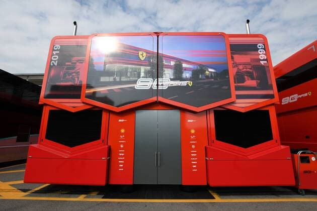 The Ferrari Motorhome in the Monza Paddock, Formula 1, Italian Grand Prix, 05 09 2019 Formula 1, Italian Grand Prix, 05 09 2019 Monza Copyright: xSchustx Eibner-Pressefotox EP_Schust