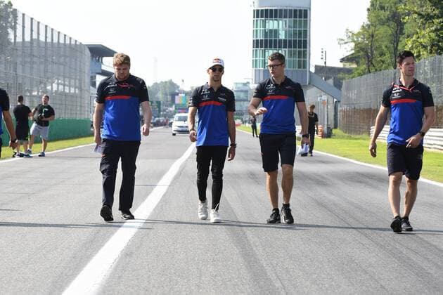 Pierre Gasly 10, Red Bull Toro Rosso Honda, in the middle of the trackwalk, Formula 1, Italian Grand Prix, 05 09 2019 Formula 1, Italian Grand Prix, 05 09 2019 Monza Copyright: xSchustx Eibner-Pressefotox EP_Schust