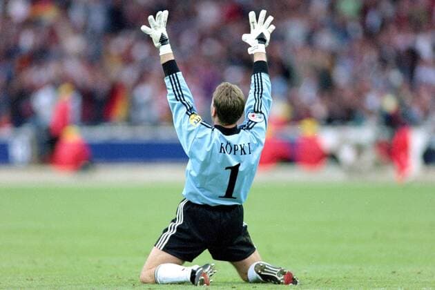 KOEPKE Andreas Torwart Team Germany European Champion UEFA European Football Championships 1996 in England Final Final, CZECH Republic Germany at Wembley Stadium 30 June 1996 in London