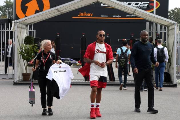 Photo4 LaPresse 05 09 2019 Monza, Italy Grand Prix Formula One Italia 2019 In the pic: Lewis Hamilton (GBR) Mercedes AMG F1 W10  Copyright: xPhoto4 LaPressex