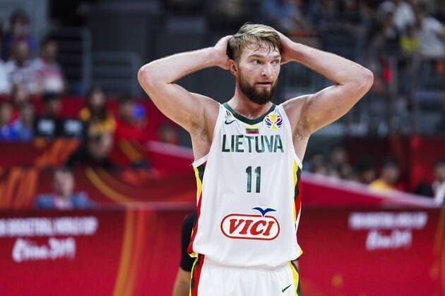 DONGGUAN, CHINA - SEPTEMBER 05: Domantas Sabonis 11 of Lithuania reacts during FIBA WM World Cup 2019 Group H match between Lithuania and Australia at Dongguan Basketball Center on September 5, 2019 in Dongguan, Guangdong Province of China.  Copyright: xVCGx CFP111244921065 