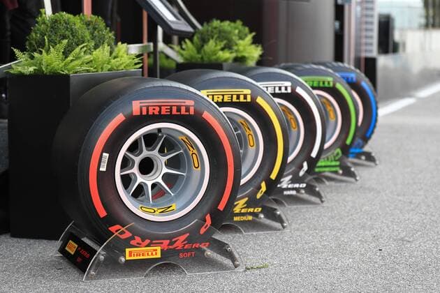 5th September 2019; Autodromo Nazionale, Monza, Italy; Formula 1 Grand Prix of Italy, team arrival day; Pirelli tyre selection - Editorial Use Only.  ActionPlus12165280 Octane