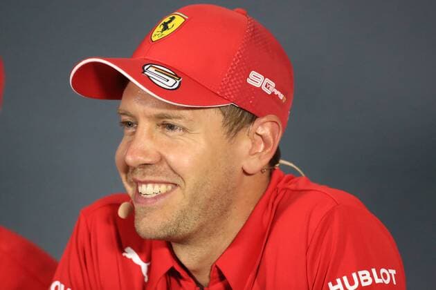 5th September 2019; Autodromo Nazionale, Monza, Italy; Formula 1 Grand Prix of Italy, team arrival day; Scuderia Ferrari, Sebastian Vettel during the press conference, PK, Pressekonferenz - Editorial Use Only.  ActionPlus12165310 Octane