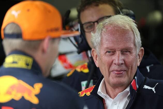 Photo4 LaPresse 06 09 2019 Monza, Italy Grand Prix Formula One Italia 2019 In the pic: Helmut Marko (AUT), Red Bull Racing, Red Bull Advisor and Max Verstappen (NED) Red Bull Racing RB15  Copyright: xPhoto4 LaPressex