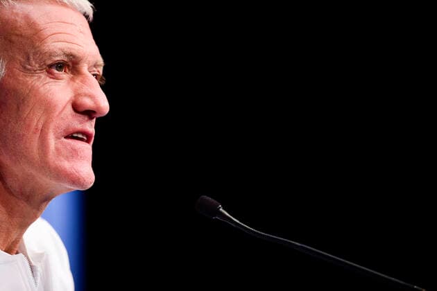 Fußball, EM Quali, Pressekonferenz Nationalteam Frankreich Didier Deschamps - entraineur (Fra) FOOTBALL : Conference de presse de l equipe de France - St Denis - 06 09 2019 JBAutissier Panoramic 