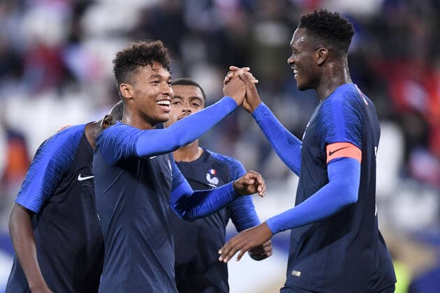 JOIE - 04 BOUBACAR KAMARA (FRA) - 05 DAN AXEL ZAGADOU (FRA) FOOTBALL : France vs Albanie Espoirs - Match Amical - 05 09 2019 AnthonyBIBARD FEP Panoramic 