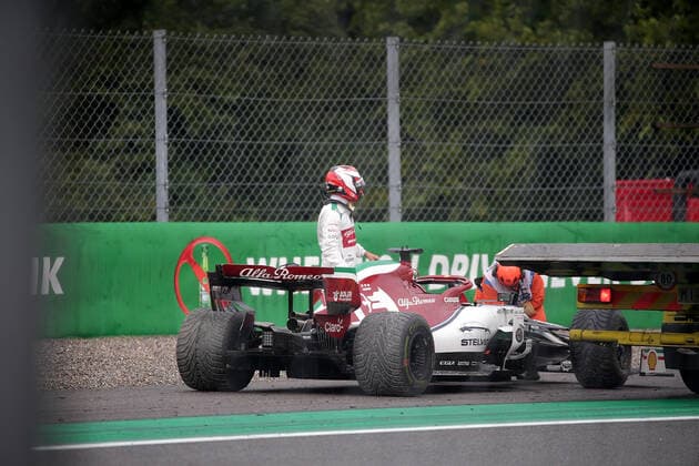 FORMULA 1 GRAN PREMIO HEINEKEN D ITALIA 2019 06 09 2019, Autodromo Nazionale di Monza, Monza, FORMULA 1 GRAN PREMIO HEINEKEN D ITALIA 2019, in picture Kimi Raikkonen FIN 7 , Alfa Romeo Racing is cancelled after accident nordphotoxBratic nph00250