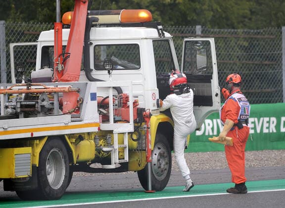 FORMULA 1 GRAN PREMIO HEINEKEN D ITALIA 2019 06 09 2019, Autodromo Nazionale di Monza, Monza, FORMULA 1 GRAN PREMIO HEINEKEN D ITALIA 2019, in picture Kimi Raikkonen FIN 7 , Alfa Romeo Racing is cancelled after accident nordphotoxBratic nph00250