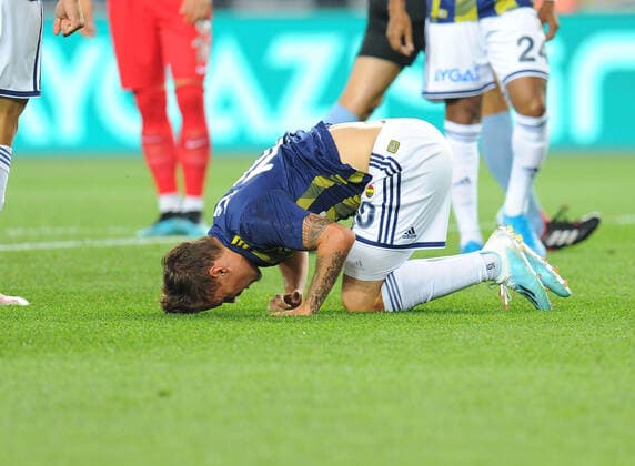 Max Kruse of Fenerbahce during the 2019 2020 Turkish Super League match Between Fenerbahce and Gazisehir Gaziantep at Ulker Stadium in Istanbul , Turkey on August 19 , 2019. 
