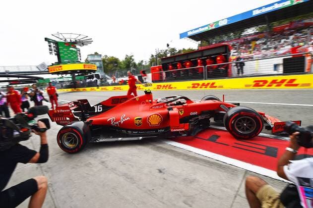 07 09 2019, xekx, Motorsport FIA Formula 1, Italian Grand Prix Qualifying emspor, Charles Leclerc Ferrari DFL DFB REGULATIONS PROHIBIT ANY USE OF PHOTOGRAPHS as IMAGE SEQUENCES and or QUASI VIDEO Monza eel-fotografie Eberhard Krieger