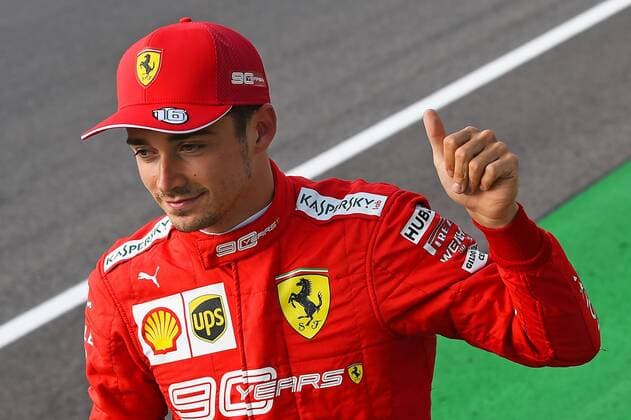 07 09 2019, xekx, Motorsport FIA Formula 1, Italian Grand Prix Qualifying emspor, 1 starting place Charles Leclerc Ferrari DFL DFB REGULATIONS PROHIBIT ANY USE OF PHOTOGRAPHS as IMAGE SEQUENCES and or QUASI VIDEO Monza eel-fotografie Eberhard Krieger