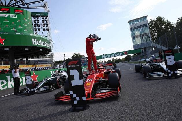 Photo4 LaPresse 07 09 2019 Monza, Italy Grand Prix Formula One Italia 2019 In the pic: Charles Leclerc (MON) Scuderia Ferrari SF90  Copyright: xPhoto4 LaPressex