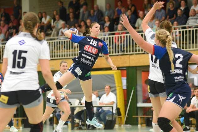 Lea Neubrander SG H2Ku Herrenberg Kuties 18 SG H2Ku Herrenberg, Handball, league game, 07 09 2019, photo TBaur Eibner SG H2Ku Herrenberg Kuties vs Waiblingen Tigers Herrenberg Copyright: xEIBNER TobiasxBaurx EP_TBR