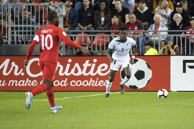 September 7, 2019, Toronto, Ontario, Canada: Erick Rizo (3) in action during the Canada vs Cuba - Nations League qualifier game Canada vs Cuba - Nations League qualifier - ZUMAm154 20190907_zap_m154_038 Copyright: xAngelxMarchinix