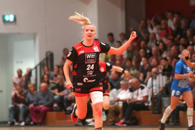 Handball, 2 HBF, HC Leipzig vs. TVB Wuppertal, 08 09 2019 Handball, 2 Bundesliga Women, HBF, Season 2019 2020 HC Leipzig vs. TVB Wuppertal on 08 09 2019 in the Sporthalle Bruederstrasse Leipzig Luisa KNIPPERT 24, TVB Wuppertal, Jubel Copyright: xBEAUTIFULxSPORTS JanxKaeferx