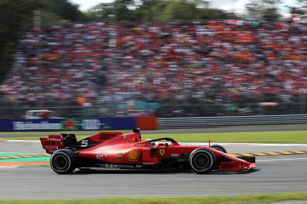 Photo4 LaPresse 08 09 2019 Monza, Italy Grand Prix Formula One Italia 2019 In the pic: Sebastian Vettel (GER) Scuderia Ferrari SF90  Copyright: xPhoto4 LaPressex